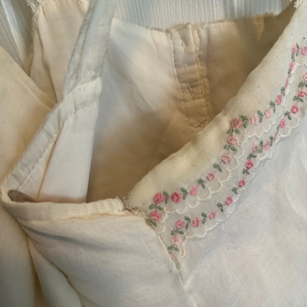Vintage Gunne Sax Ivory Rose Dress - Picture 7 of 9